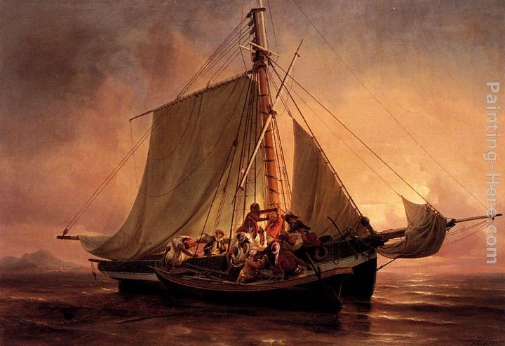 Niels Simonsen Arab Pirate Attack